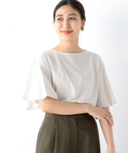 Demi-Luxe BEAMS / フリルスリーブ プルオーバー