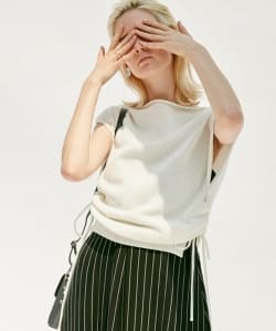 Demi-Luxe BEAMS / サイドレースアップ プルオーバー