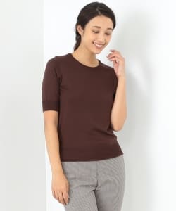 Demi-Luxe BEAMS / Loro Piana 16G 5分袖ニット