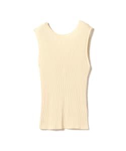 Demi-Luxe BEAMS / RIB 2WAY ノースリーブニット