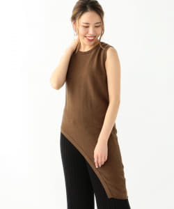 Demi-Luxe BEAMS / アシンメトリークルー ノースリーブプルオーバー