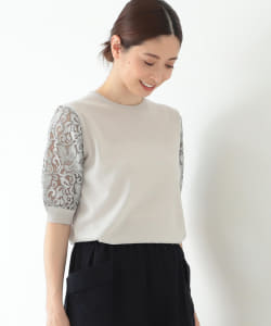 Demi-Luxe BEAMS / レーススリーブ トップス