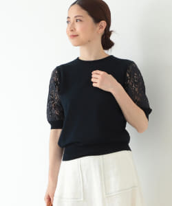 Demi-Luxe BEAMS / レーススリーブ トップス