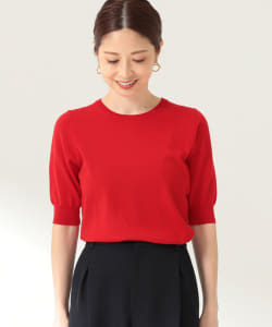 ■Demi-Luxe BEAMS / ロロピアーナ 5分袖 クルーネックプルオーバー