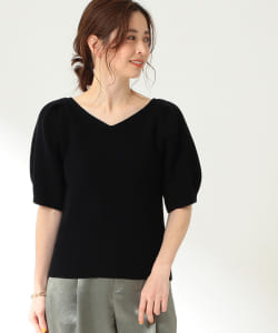 EFFE BEAMS / コットンリブ Vネックプルオーバー