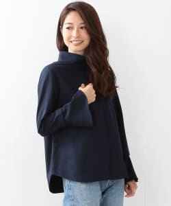 Demi-Luxe BEAMS / バックボタン スタンドブラウス