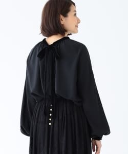 【カタログ掲載】EFFE BEAMS / ベルベットリボン ブラウス
