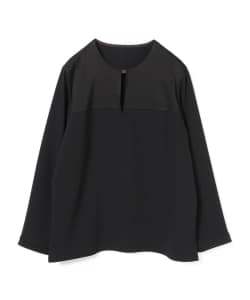 Demi-Luxe BEAMS / サテンコンビ ブラウス