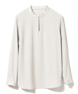 Demi-Luxe BEAMS / ステッチネック スキッパーブラウス