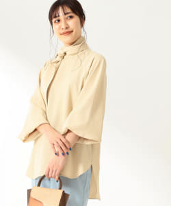 Demi-Luxe BEAMS / レーヨン ボウタイブラウス