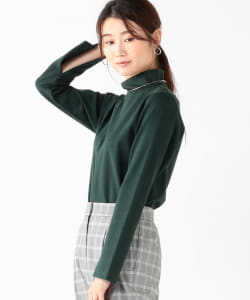 Demi-Luxe BEAMS / スリットロングスリーブ ハイネックカットソー