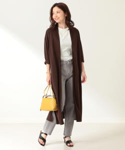 Demi-Luxe BEAMS / サイドスリット ロングカーディガン