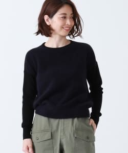 Demi-Luxe BEAMS / フロントフラッフィ クルーネックプルオーバー