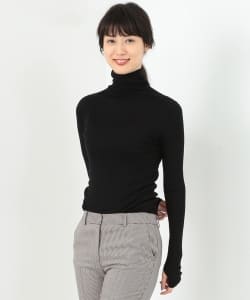 ▲【市川美和子着用】Demi-Luxe BEAMS / ウールシルク リブタートル