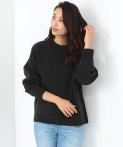 Demi-Luxe BEAMS / ボリュームスリーブ クルーネックニット