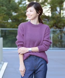 Demi-Luxe BEAMS / モヘヤ クルーネックプルオーバー