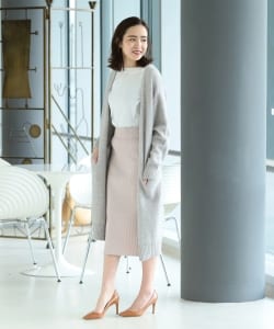 Demi-Luxe BEAMS / フラッフィ ロングカーディガン