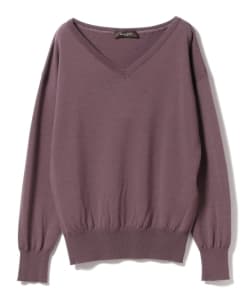 Demi-Luxe BEAMS / ウォッシャブルウール Vネックニット