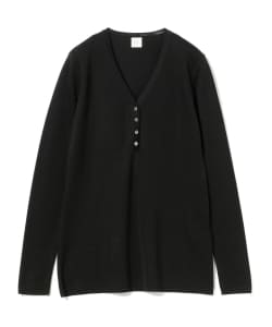 EFFE BEAMS / シルク ヘンリーロングニット