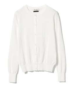 Demi-Luxe BEAMS / コットン クルーネック カーディガン
