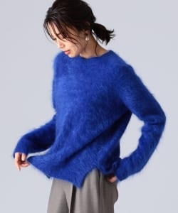 EFFE BEAMS / カシミヤファー クルーネックニット