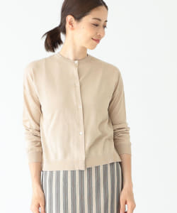 Demi-Luxe BEAMS / シルク クルーネックカーディガン