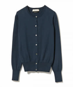 Demi-Luxe BEAMS / コットン クルーネックカーディガン▼