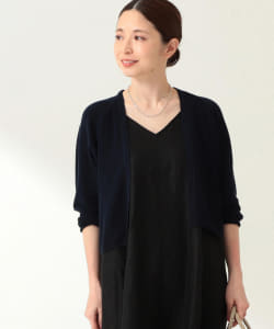 Demi-Luxe BEAMS / 畦編み ショートカーディガン
