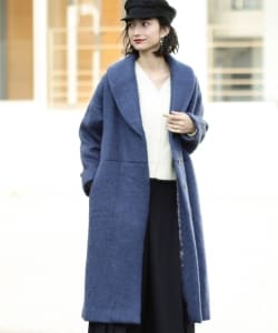 ▲Demi-Luxe BEAMS / シャギー ショールカラーコート