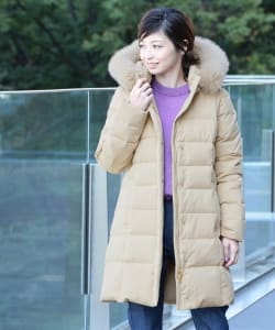 Demi-Luxe BEAMS / FOXファー フードダウン