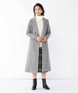 Demi-Luxe BEAMS / カシミヤ混 ラップコート