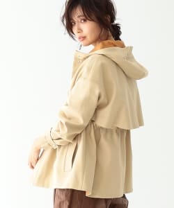 Demi-Luxe BEAMS / ダブルフェイス フード付き コート