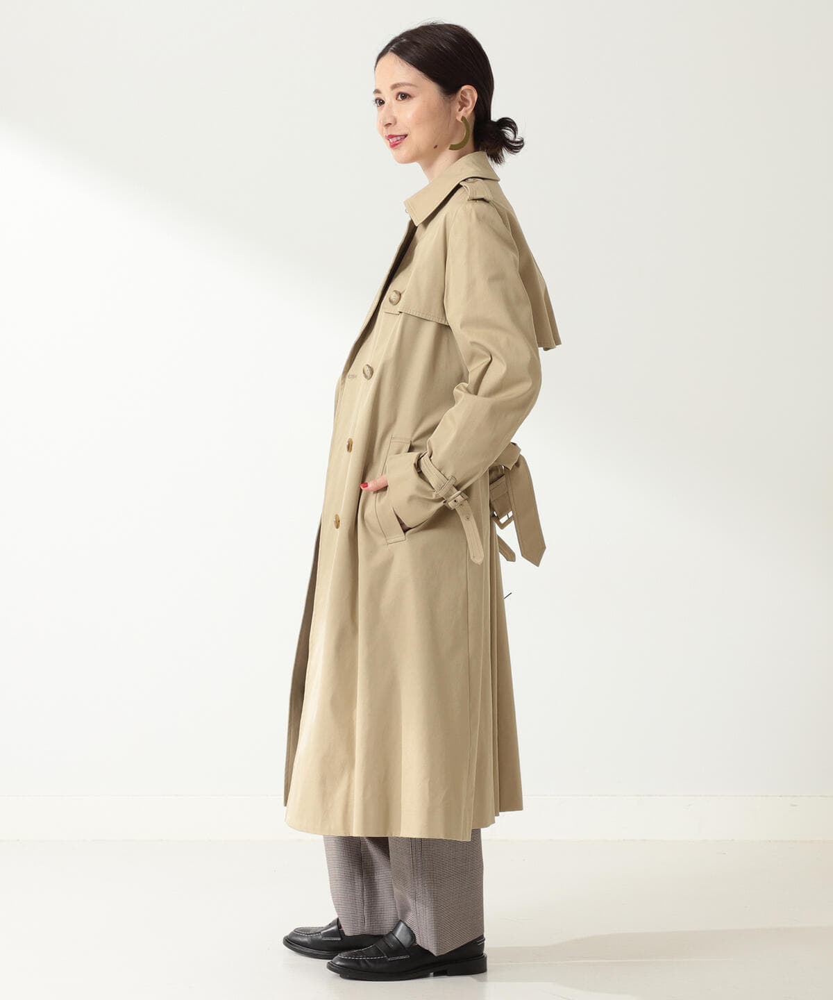 残りわずか 在庫限り超価格 デミルクスビームス Demi Luxe Beams トレンチコート レディース 17年春夏新作 茶系 38 セットインスリーブ トレンチコート ブランド古着バズストア 0319 交換無料 Munipacaran Gob Pe