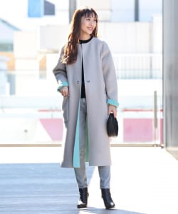 Demi-Luxe BEAMS / ウール リバーシブルコート