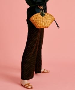 Demi-Luxe BEAMS / ドットジャカード パンツ