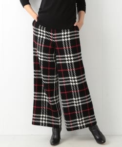 Demi-Luxe BEAMS / ロービングチェック ワイドパンツ