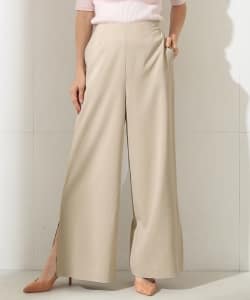 Demi-Luxe BEAMS / サイドスリットワイド パンツ