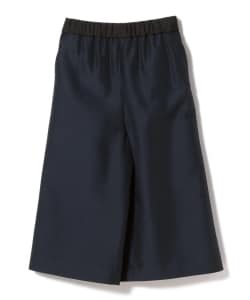 Demi-Luxe BEAMS / ウエストゴム ワイドクロップドパンツ