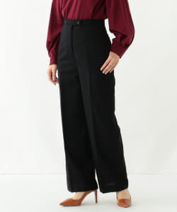 Demi-Luxe BEAMS / ウール セミワイドパンツ