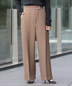 Demi-Luxe BEAMS / アシンメトリー 1タックワイドパンツ