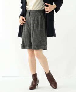 Demi-Luxe BEAMS / レーヨンリネン ショートパンツ
