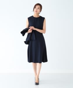 Demi-Luxe BEAMS / スラブツイード フレアーワンピース