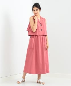 Demi-Luxe BEAMS / トレンチ風 レイヤードワンピース