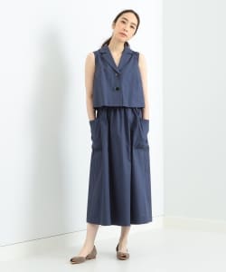 Demi-Luxe BEAMS / トレンチ風 レイヤードワンピース