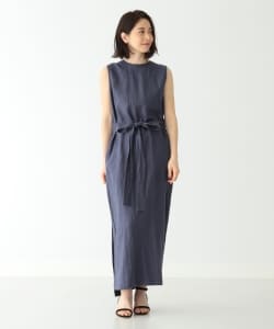 【洗える】Demi-Luxe BEAMS / 2WAY リネンカシュクール ワンピース
