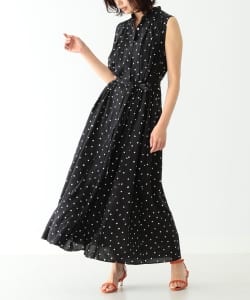 EFFE BEAMS / ドット シャツワンピース◎