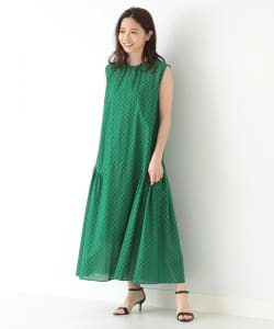 Demi-Luxe BEAMS / 刺繍コットン ワンピース