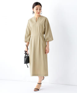 ■Demi-Luxe BEAMS / ボリュームスリーブ ワンピース