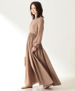 Demi-Luxe BEAMS / コットンナイロン ワンピース