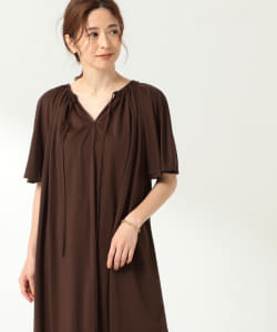 Demi-Luxe BEAMS / 2WAYギャザー ワンピース